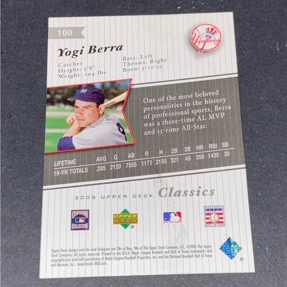 Upper Deck Classics Yogi Berra Phil Rizzuto Waite Hoyt 2005 - Picture 4 of 8